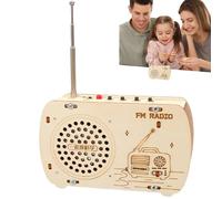Générique Ensemble Radio Électronique pour À Faire Soi-même - Kit De Construction en Bois pour L'artisanat, Tige De Jouet Éducatif, Ensemble D'artisanat Portable pour, Projet Expérimental Et Édu