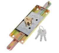 Générique Ensemble Serrure Antivol pour Porte Coulissante Verrou de Sécurité en Acier Robuste Ajusteur D’Écartement pour Commerces et Garages Kit Installation Facile Protection Porte