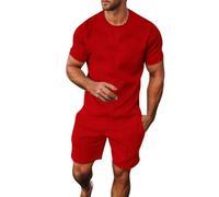 Générique Ensemble Sport Homme - décontracté Homme été Printemps imprimé Confortable léger Respirant élégant Tenue Quotidienne Polyvalente Assortie