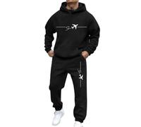 Générique Ensemble Survêtement Homme Logo de Paris Jogging Sweats À Capuche Et Sport Pantalons Automne Hiver Couleur Unie Gym Jogging Sportswear Tenue De Couple