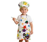 Générique Ensemble Tablier Et Toque De Chef Pour - Réglable | Bavoir | Tablier Léger Et Imperméable Pour En Polyester (28,15 X 18,11 Po) Avec Toque Assortie, Tour De Cou Réglable Et 2