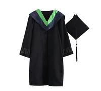Générique Ensemble toge et mortier de Remise de diplôme pour Adulte, Robe de cérémonie de Remise de diplôme de Licence avec étoles Multicolores, pour la Remise des diplômes du secondaire/collège