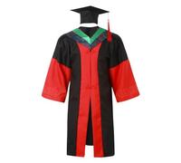 Générique Ensemble toge et mortier de Remise de diplôme pour Adulte, Robe de cérémonie de Remise de diplôme de Licence avec étoles Multicolores, pour la Remise des diplômes du secondaire/collège