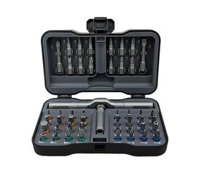 Générique Ensemble Tournevis Kit Outils Précis 46 en 1 Poignée T Portable | Kit Tournevis Pour Électroménager, Électronique, Réparation, Meubles, Salon, Et Intérieur