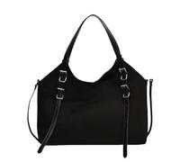 Générique Ensembles De Bagages Pour Hommes Et Femmes Large Capacity Suede Bag Shoulder Satchel Bag Portefeuille Bracelet (Black, One Size)