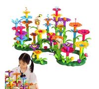Générique Ensembles de Bouquets de Bricolage - Bouquet Fleur de Construction Bloc de Jardin,Activité éducative de Jardinage préscolaire, de Simulation pour Filles et garçons, de 3 Ans