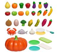 Générique Ensembles de Nourriture pour, Jouet d'apprentissage de Fausse, 1240 g, Jouets de Simulation pour Filles, garçons, école, Salle de Classe, Magasin, supermarché, épicerie, Chariot de