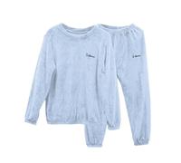 Générique Ensembles de Pyjama Femme en Polaire Hiver Chaud Vêtement de Nuit à Manches Longues Doux Pyjama Pilou Pilou Combinaison Pyjama Filles Flanelle Loungewear Sleepwear Vêtements