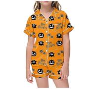 Générique Ensembles de Pyjamas pour Enfants d'halloween Ensemble Pyjama 2 Pièces Simple Doux Surpyjama vêtements Nuit Ado Tenues Détente en Coton Temps Sommeil, Vacances, Tenue fête