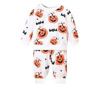 Générique Ensembles de Pyjamas pour Enfants d'halloween,Tenue d'halloween Ensemble Pyjama en Coton Haut Pantalons 2 Pièces Bien serré Coupe troite Doux Le Carnaval et la Fête