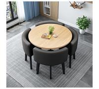 Générique Ensembles de réception et de chaises minimalistes, Tables Basses élégantes, Tables à Manger Rondes 4 Places, adaptés aux Bureaux, Maisons et Appartements(#14,80cm/31.5in)