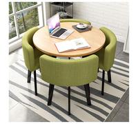 Générique Ensembles de réception et de chaises minimalistes, Tables Basses élégantes, Tables à Manger Rondes 4 Places, adaptés aux Bureaux, Maisons et Appartements(#3,90cm/35.5in)