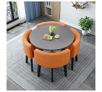 Générique Ensembles de réception et de chaises minimalistes, Tables Basses élégantes, Tables à Manger Rondes 4 Places, adaptés aux Bureaux, Maisons et Appartements(#18,80cm/31.5in)