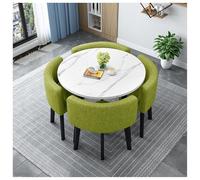 Générique Ensembles de réception et de chaises minimalistes, Tables Basses élégantes, Tables à Manger Rondes 4 Places, adaptés aux Bureaux, Maisons et Appartements(#22,80cm/31.5in)