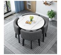 Générique Ensembles de réception et de chaises minimalistes, Tables Basses élégantes, Tables à Manger Rondes 4 Places, adaptés aux Bureaux, Maisons et Appartements(#21,70cm/27.5in)