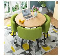 Générique Ensembles de réception et de chaises minimalistes, Tables Basses élégantes, Tables à Manger Rondes 4 Places, adaptés aux Bureaux, Maisons et Appartements(#9,70cm/27.5in)