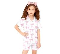 Générique Ensembles de VêTements Fille Ensemble d'été décontracté pour Filles:Haut à Manches Courtes et Short imprimé,idéal pour Jouer et se Faire Plaisir au Quotidien.Confortable Parfait Les Filles.