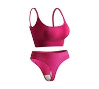 Générique Ensembles d'entraînement pour femmes 2 pièces sans couture Sexy une épaule Sport soutien-gorge taille haute Shorts GMY Yoga deux pièces tenues (M)