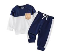 Générique Ensembles Sweat Bébé Garçon Ensemble Enfant Garcon Mignons Imprimé Sweatshirt À Manches Longues Enfant Garcon Jogging Ensembles Sweat Bébé Garçon