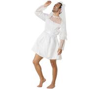 Générique Enterrement Vie Garçon Déguisement Mariée Hommes Robe Mariage