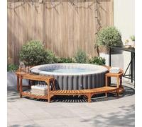 Générique Entourage de Bain à remous Marron ?275 cm Bois d'acacia Massif,Maison & Jardin, Piscine & Spa, Accessoires pour piscines & spas, Marron (Poids 54KG)