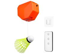 Générique Entraîneur de Badminton Élastique Individuel Télécommande et Système D’Ajustement Automatique pour Entraînement Maison et Extérieur Kit Complet Volant en Nylon Couleur Aléatoire