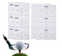 Générique Entraîneur de Swing Golf - Feuille Film Durable, tir précis, Guide d'alignement Simple, adhérence Durable | Étiquette d' Autocollant pour Le Club Face Woods Irons Practice Swing Detectio