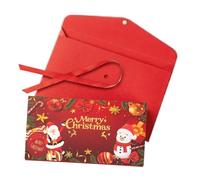 Générique Enveloppe Cadeau Argent Noël - Étanche Réutilisable, Pochette Décorative pour Fêtes D’Hiver | Accessoire Cadeau pour Amoureux Filles Garçons Famille, Emballage Élégant Décor Noël mais