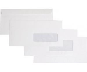 Générique Enveloppes blanches format DL avec fenêtre par 500