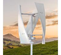 Générique Éolienne Verticale 6 000 W, Conception à 3 pales silencieuse, démarrage Efficace à Faible Vitesse du Vent, idéale pour Les Applications Marines, de Camping-Car, domestiques et industrielles
