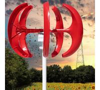 Générique Éolienne Verticale 600 W avec 5 pales et contrôleur - Solution d'alimentation Efficace pour la Maison, Le Bateau et Le Chalet, éolienne 12 V pour la Surveillance des énergies renouvelables