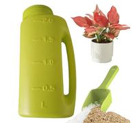 Générique Épandeur De Portatif - 28 X 13 Cm Épandeur De Gemme 2 L avec Cuillère, Distributeur De Shaker À Glace À Ouverture Réglable | Engrais Terre Nourriture Neige Dégivreur Outil d'hiver Portatif