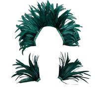 Générique Épaules Femme Plumes Extravagantes Épaules Carnaval Brésilien Épaulesx Cabaret Spectacle Épaulesx Soirée Masquée Costume Danse Samba Robe Déguisement Fête Accessoire Théâtre