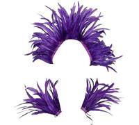 Générique Épaules Femme Plumes Extravagantes Épaules Carnaval Brésilien Épaulesx Cabaret Spectacle Épaulesx Soirée Masquée Costume Danse Samba Robe Déguisement Fête Accessoire Théâtre