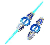Générique Épée Lumineuse, épée de Rotation de feu, Sabre laserd à Double Tranchant pour Enfant, épées de Sabre laserd rétractable pour Accessoires de Costumes de Cosplay de fête