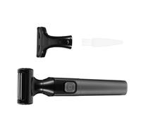 Générique Épilateur Électrique Corps 2-en-1 Rasoir Électrique Étanche Noir 3 Lames Tondeuse Indolore Rechargeable Épilation Visage Aisselles Jambes Usage Personnel et Voyage