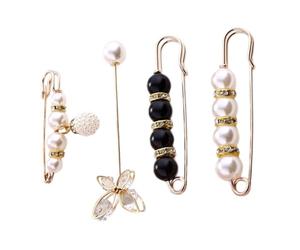 Générique Épingle à Taille de Pantalon et Broche en Élégante, Broche pour Vêtements, Fixation Ajustable pour Robe et Pull, Accessoire Féminin pour Fêtes et Occasions