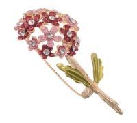 Générique Épingle de Revers en Alliage à Fleurs Rose, Légère et Élégante pour Paquet ou Costume, Accessoire Polyvalent pour Événements Célébratoires et Fête des Mères