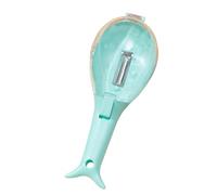 Générique Éplucheur de légumes et de fruits Type de stockage Éplucheur Stockage de la peau Ne tombe pas Poignée antidérapante à double dentelure, robuste et durable (Green, One Size)