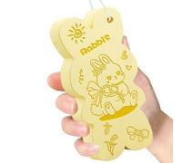 Générique Éponge - Mignon Bouffée de Bain de Lapin Tissu de Lavage Exfoliant | Outil de Nettoyage avec Épurateur de Peau de Bain Visage Arrière V