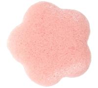 Générique Éponge Nettoyante Visage en Forme de Fleur Éponge Exfoliante Végétale Couleur Rose Taille Petite pour Peau Sensible pour Nettoyage en Profondeur et Soins Quotidiens
