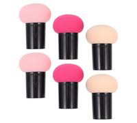 Générique Éponges à Maquillage Champignon Lot de 6 Pinceaux Paupières Double Usage Humide et Sec Set Accessoires Maquillage Visage Complet