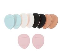 Générique Éponges de Maquillage Fond de Teint et Poudre, 10 Pièces Petites Houppettes Triangulaires et Goutte D’eau, Matériaux Doux, Palette 5 Couleurs, Outils Cosmétiques Portables