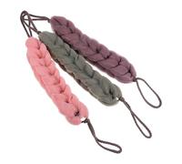 Générique Éponges Exfoliantes Accessoires de Polyvalents Lot de 3 en Maille PE Extensibles pour Gommage Corporel Profond pour Bain et Voyage