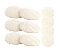 Générique Éponges Exfoliantes Élimination de L'huile Lot de 10 en Luffa Naturel Usage Multifonction Visage Corps pour Soins Quotidiens et Peau Sensible