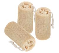 Générique Éponges Exfoliantes Multifonctionnelles Lot de 3 en Luffa Naturelles Bain Forte Puissance de Nettoyage Salle de Bain