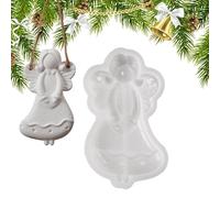 Générique Epoxy Molds Silicone - Angel Flexible Craft Supplies, Cute Resin Molds Pendant Casting, Easy Release DIY Creation Function for Plaster Wax Christmas Ornaments, Crafting Tools, Multi Color