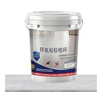 Générique Epoxy Paint Sand Floor, Epoxy Paint Sand Self Levelling Coating, 5.12x5.12 Inch Resinous Finish with Non-Slip Texture, Concrete Sealer, Indoor and Outdoor Coating for Garage and Shower