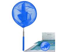 Générique Épuisette de Piscine avec Manche Télescopique, Acier Inoxydable à Maille Fine pour Spa & Petites Piscines, Panier Profond Épuisette Manuel, Outil Durable d'entretien de Piscine Extérieure