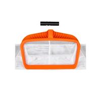 Générique Épuisette De Professionnelle pour Piscine | Filet À Mailles Fines avec Cadre Renforcé Robuste, Râteau Nettoyage Feuilles Bassin Et Spa, Accessoire Entretien Jardin Haute Résistance Orange